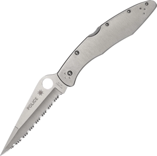 Spyderco Police model kapesní zavírací nůž 10,7 cm, zubaté ostří, VG-10