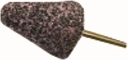 Brusné kuželové tělísko se zaoblenou špičkou 16 × 40 mm, zrnitost 60, stopka 6 mm