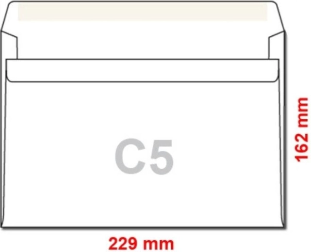 Samolepicí poštovní obálky C5 50 ks