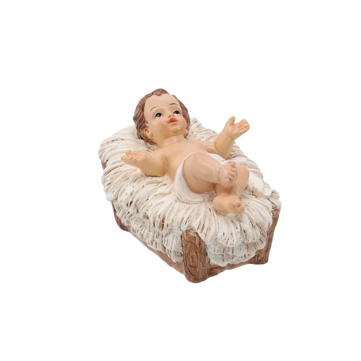 Vánoční figurka Děťátko Ježíš do betléma (multipack 4 ks)
