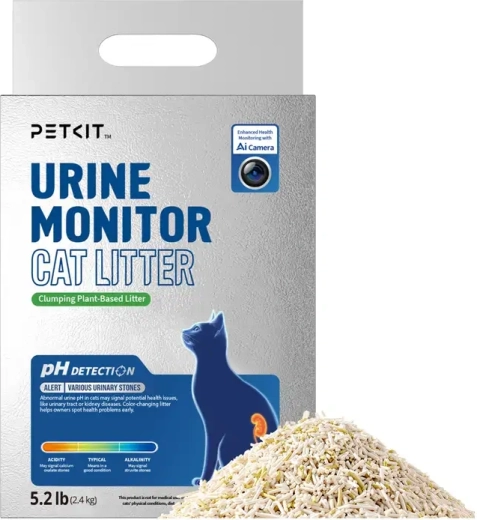 Petkit urine monitor – hrudkující rostlinné stelivo s indikací pH - 1 kus