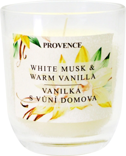 Vonná svíčka ve skle Provence vanilka - 1 kus