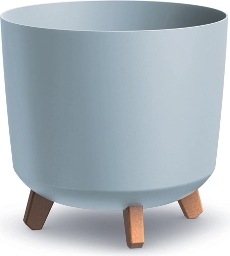 Květináč Gracia Tubus 30 cm světle šedý s nožičkami