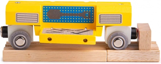 Bigjigs Rail dřevěná mobilní dílna – vagónek s nářadím