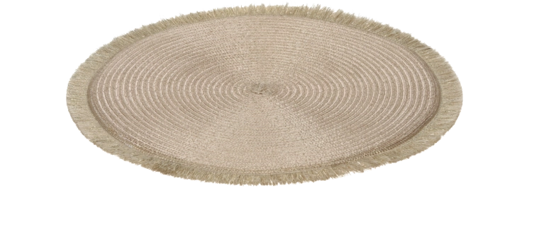 Zlatá kulatá stolní podložka 35 cm