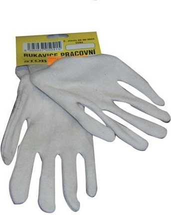 Jemné bavlněné rukavice TIT s pružnou manžetou