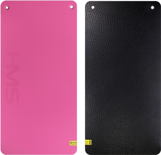 Studiová fitness podložka s oky HMS Premium růžová