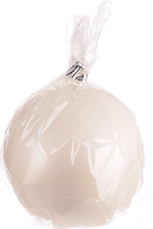 Svíčka koule lesklá růžové zlato 8 cm