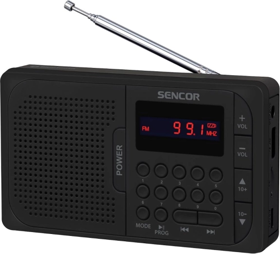 Sencor přenosné rádio s Bluetooth, USB a microSD