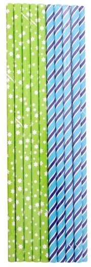 Papírová brčka TORO 21 cm, 16 ks