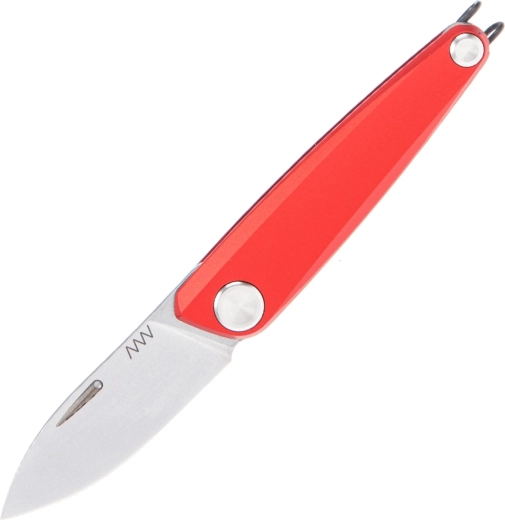 ANV Knives Z050-BB Red zavírací kapesní nůž 6,5 cm, stonewash, červený hliník