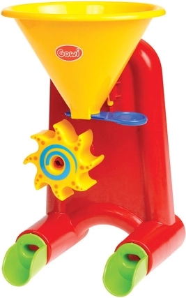 Mini mlýn na vodu a písek červený