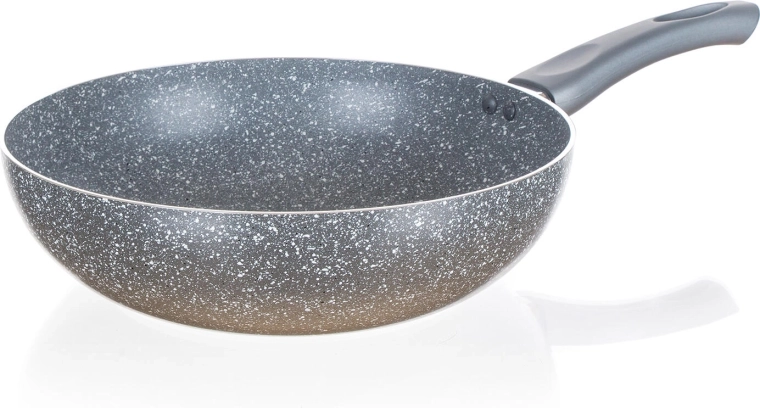 Wok pánev 28 cm s nepřilnavým povrchem CUISINO Granite Grey