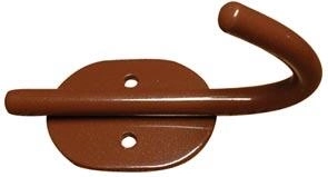 Věšák Mono Mini 40 × 80 mm, hnědý, ocelový