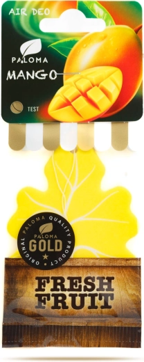 Závěsný osvěžovač vzduchu do auta Paloma Gold Fresh Fruit Mango