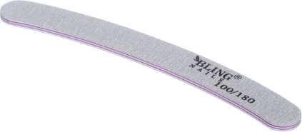 Oboustranný pilník na nehty šedý BLING 100/180, typ 7