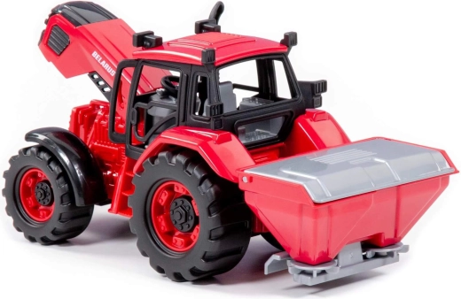 Traktor Belarus s přívěsem na hnojení - 1 kus