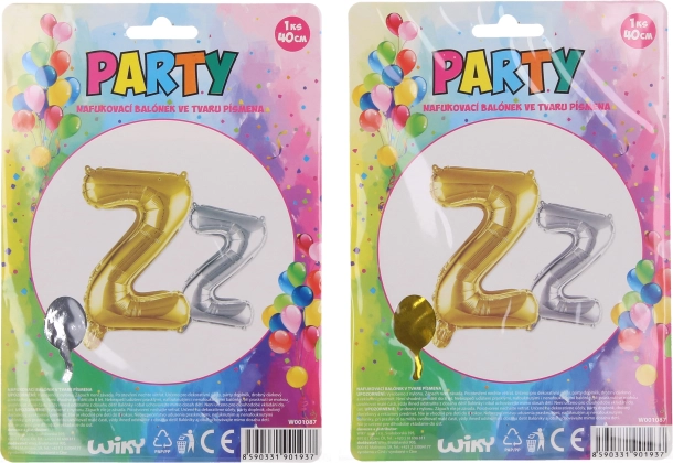 Balónek ve tvaru písmene Z