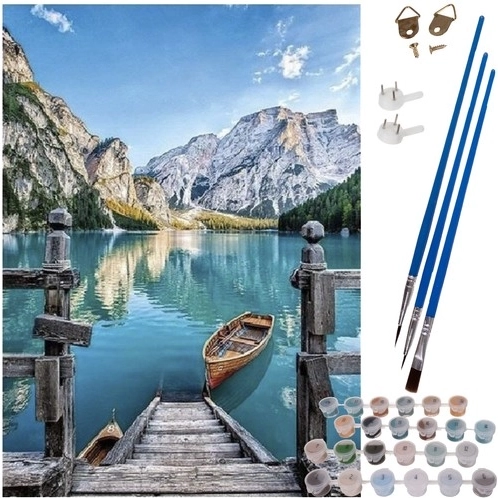 Malování podle čísel – horská krajina 40×50 cm na plátně