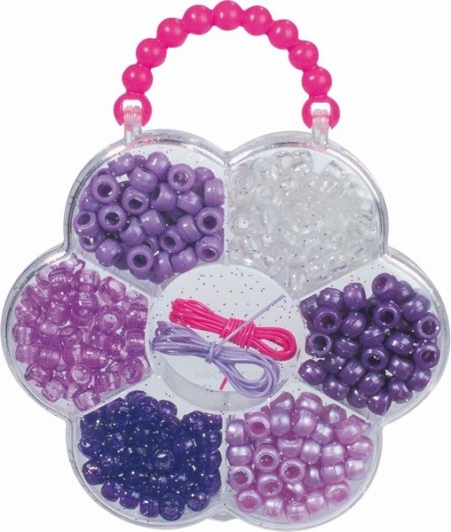 Sada plastových korálků pro výrobu šperků – Květina