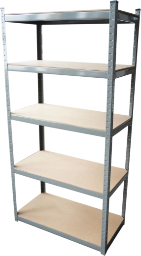 Policový regál SOLID 90 × 45 × 180 cm, 5 polic, nosnost 280 kg