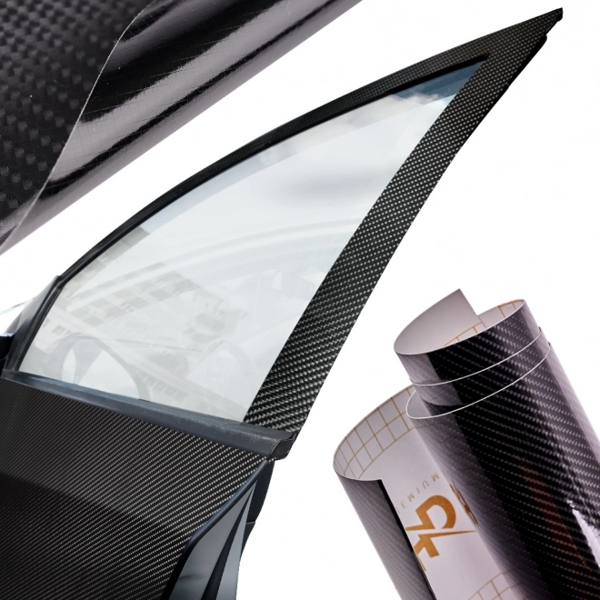 Černá karbonová folie 5D 1,52x18 m