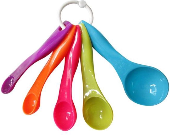 Sada plastových odměřovacích lžiček TORO 5 ks
