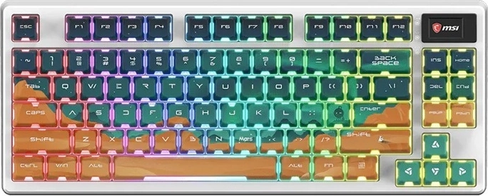 MSI Forge GK600 TKL wireless Mars (US) bezdrátová mechanická klávesnice