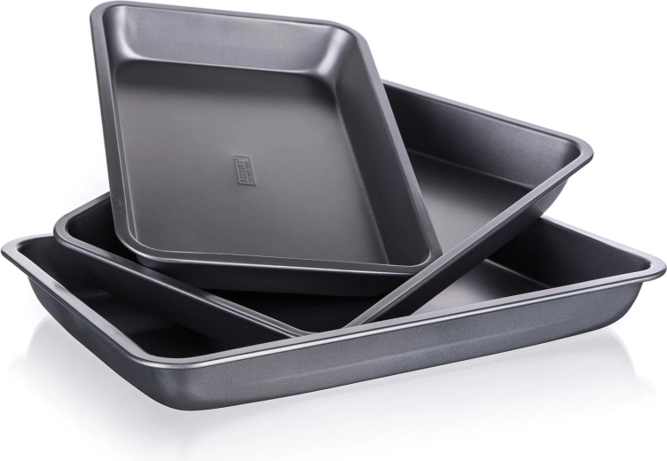 Sada plechů na pečení s nepřilnavým povrchem Culinaria, 3 ks