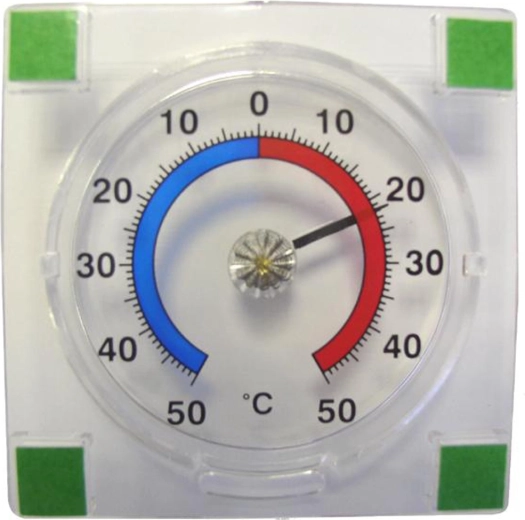 Venkovní samolepicí teploměr PROVENCE -50 až +50 °C, transparentní