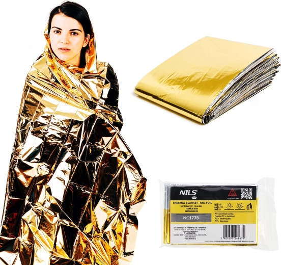 Izotermická fólie 160 × 210 cm NILS Camp