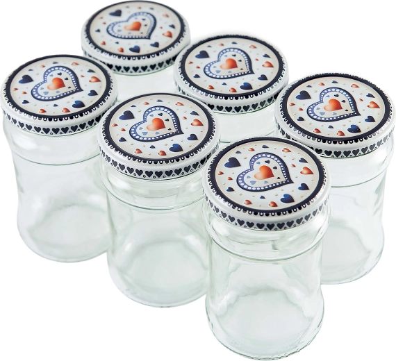 Sada zavařovacích sklenic Twist 315 ml se víčky 6 ks