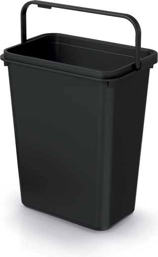Odpadkový koš Systema Basic 10 l z recyklovaného plastu, černý