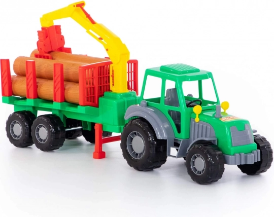 Traktor Altaj lesnický s přívěsem