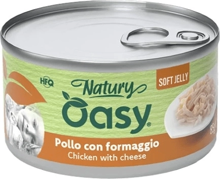 Oasy Natural Soft Jelly kuřecí se sýrem 150 g