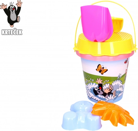 Písek sada s motivem KRTEČEK 1,5 l – růžová