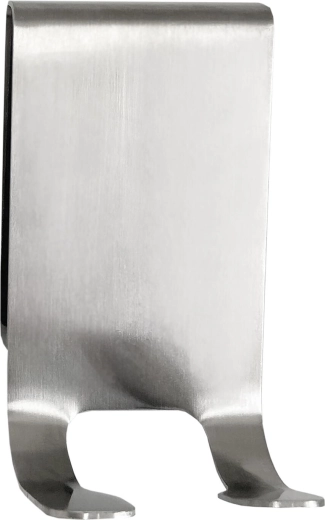 Háček na sprchové dveře z nerezové oceli, stříbrný, 8 × 4,5 × 1,5 cm