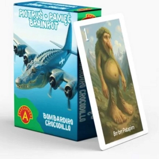 Karty Piotruś Brainrot – Bombardiro Crocodillo