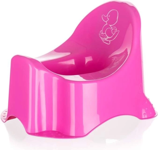 Dětský nočník růžový s motivem kačenky