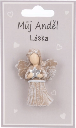 Keramický dekorativní magnet anděl „Láska“