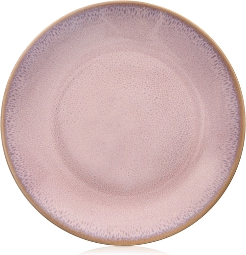 Růžový keramický dezertní talíř GLAZE 20,5 cm