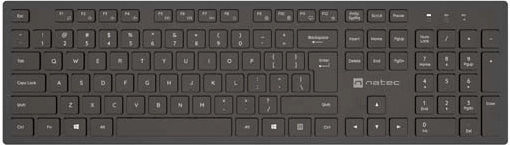 bezdrátová klávesnice NATEC Herring 2.4 GHz slim (US layout)