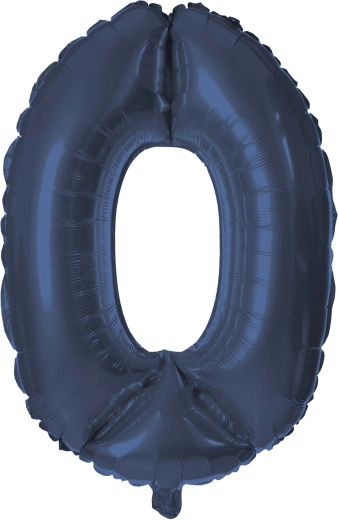 Fóliový balónek TORO číslice 0 30 cm – Modrá