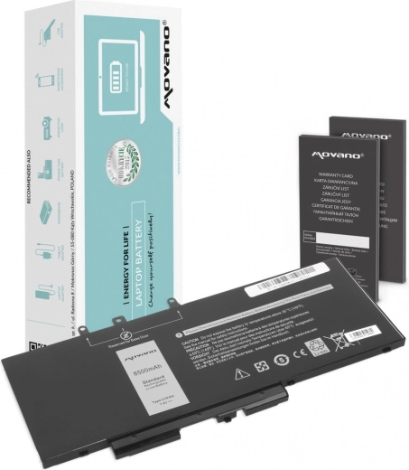 Movano baterie pro Dell Latitude 5280, 5480, 5490 a 5590 (GJKNX) 8500 mAh