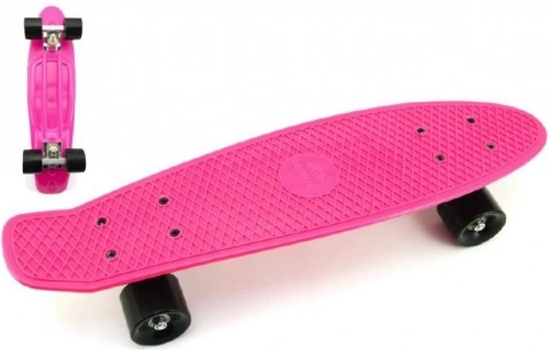 Pennyboard 60 cm s kovovými osami a nosností 90 kg – Růžová