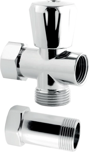 Pračkový ventil s mezikusem 3/4 x 3/4 x 3/4