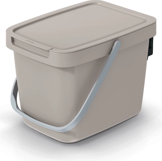 Odpadkový koš Systema Q Collect 6 l světle hnědý