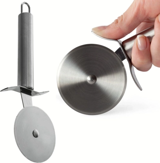 Ocelové kolečko na pizzu 20,5 cm