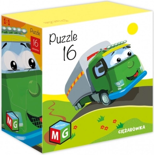 Dětské puzzle Nákladní auto 16 dílků MULTIGRA