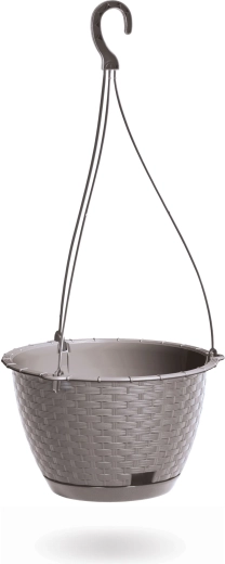 Závěsný květináč Ratolla Round, 21,5 cm, mocca